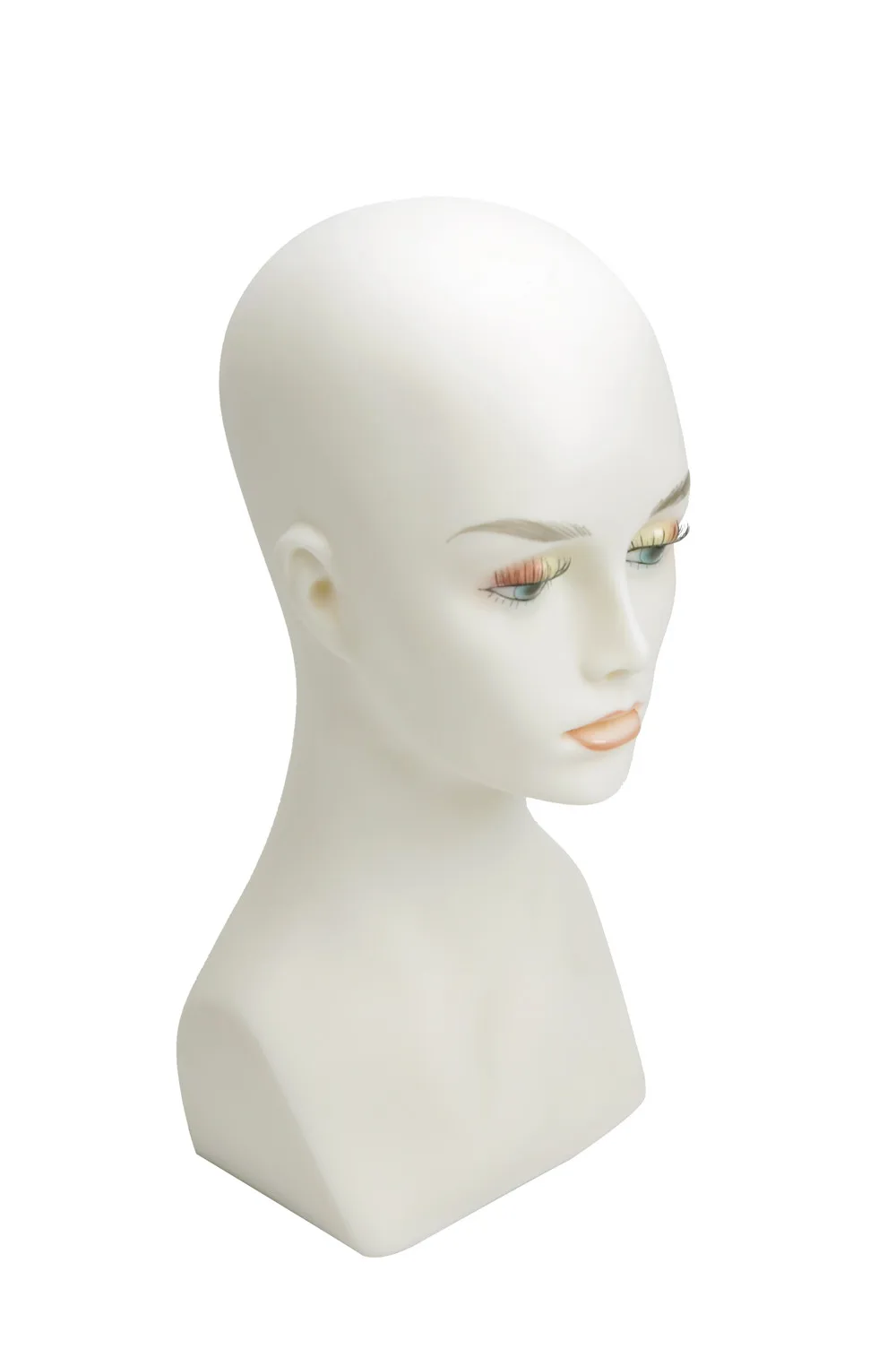 1" высокий-ПВХ пластиковый манекен голова манекена для ожерелье/крышка/парик дисплей PJH