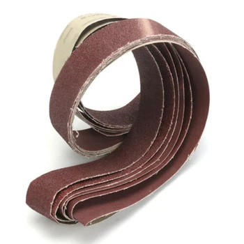 

6pcs/Set 2*72 Inches Sanding Belts 36/40/60/80/120/150 Grit Alumina Sander Pack