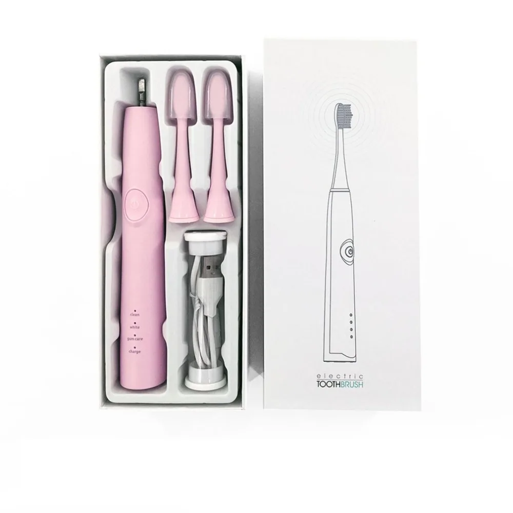 

H3 Electric Toothbrush USB Rechargeable Waterproof Timer Brush Cleaning Whitening Gum Care Oral Hygiene Health Tooth Brushes