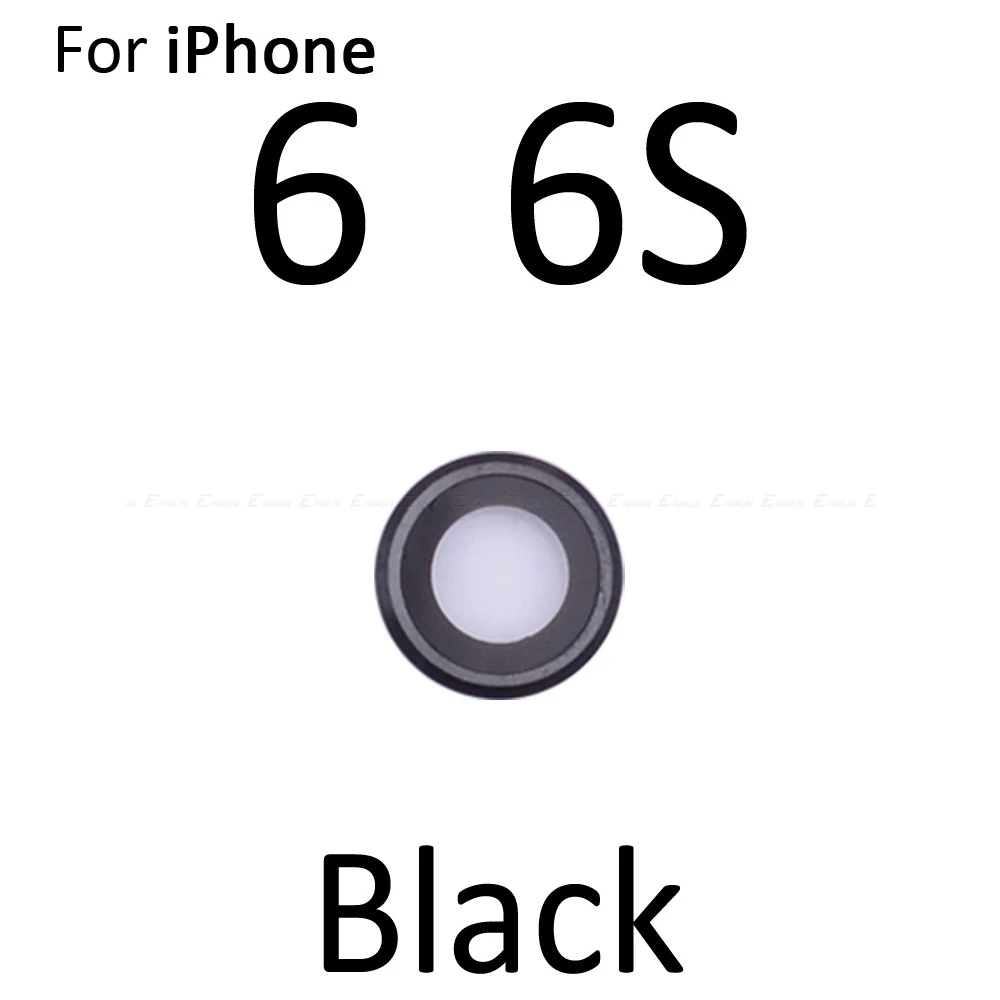 Новое заднее стекло объектива камеры кольцо Крышка для iPhone 4 4S 5 5S SE 5C 6 6S Plus с рамкой держатель запасные части