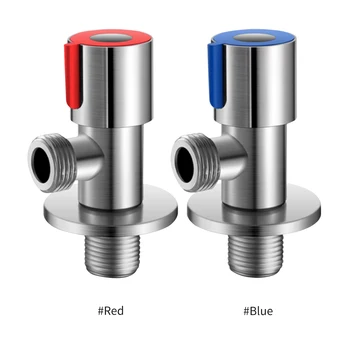 

Universal G1/2 Triangle Valve Stainless Steel Angle Valve Thickened Toilet Sink Water Shut Off Quick Opening Water Stop Valve