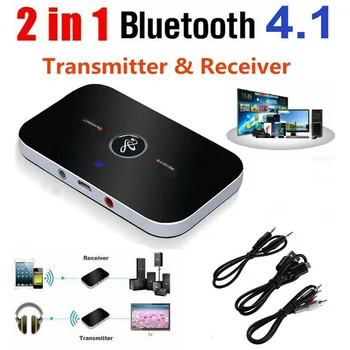 

Wireless Bluetooth 5.0 Receiver Stereo Transmitter 3.5mm Audio Bluetooth Audio Adapter Receiver Transmitter