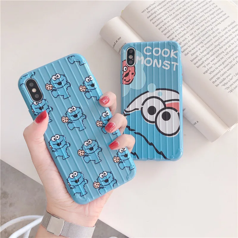Чехлы для багажа OPPO A3 A5 A7 A7X A9 A11X Elmo силиконовые чехлы из ТПУ с печеньем R11 R11s R15 X Dream