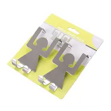 2 шт./компл. для влюбленных в форме для крючков Нержавеющая сталь Кухня горшок Pan Вешалка Стеллаж для хранения одежды RailsBathroom АКК комплект крюк