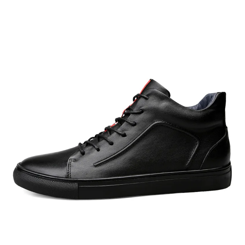 

2018 MEN'S SHOES Winter New Style Shoes First Layer of Leather Lace-up Business Casual MEN'S Leather Shoes Men's Boot