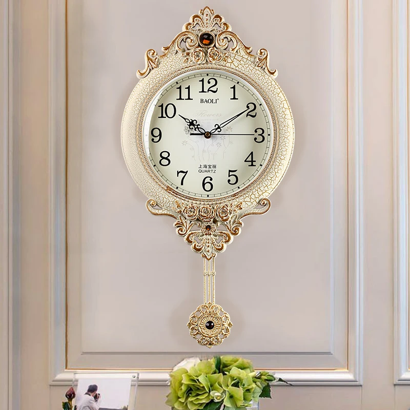 

Luxury European Wall Clock Pendulum Simple Fashion Creative Glass Quartz Wall Clock Duvar Saati Living Room Decor Clocks MM60WC