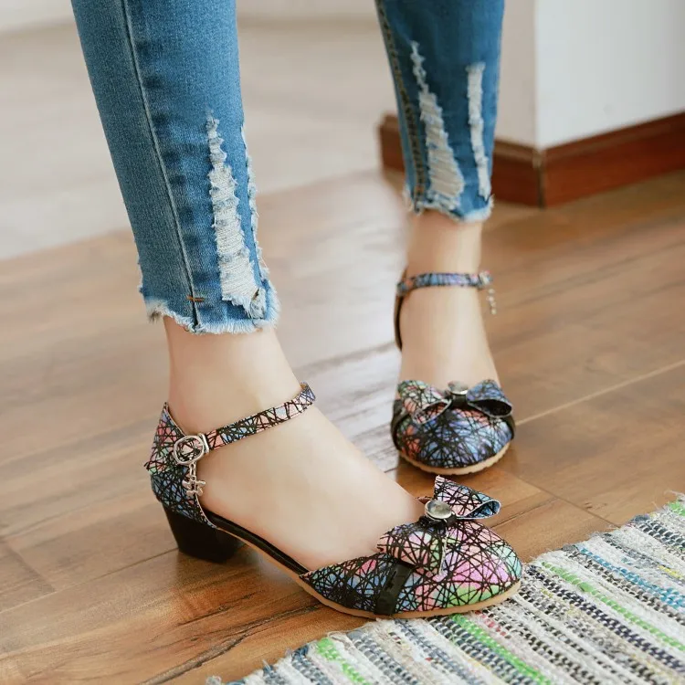 

Big Size 11 12 13 14 15 16 17 18 19 ladies high heels women shoes woman pumps Sweet Butterfly-knotted Women's Shoes