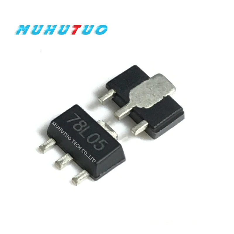 

20PCS CJ78L05 78L05 SOT-89 patch tri-terminal pressure regulator