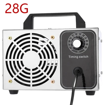 

28G Stainless Steel Ozone Generator Household Cleaner Disinfectant Treatment Ozone Removal Formaldehyde Air Purifier 220V