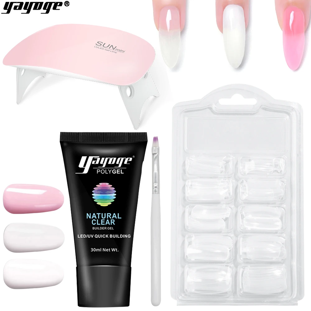 Yayoge поли гель УФ набор строитель Polygel для ногтей Гель-лак расширение маникюр |