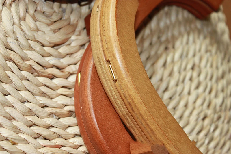 Meetee, 20*7,5 см, ручная работа, натуральная деревянная ручка с золотыми ушками, сделай сам, женские сумки, кошелек, ручка, аксессуары, деревянная ручка