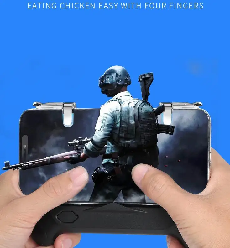 PUBG игровой коврик для мобильного телефона кулер с двойным охлаждением рукоятка вентилятора держатель геймпад для смартфона от 4,0 до 6,5 Дюймов