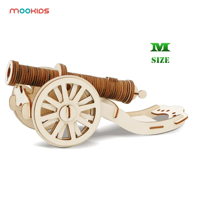 

mookids 3D Puzzle Paper Cardboard Military DIY Game Laser Cutting 3D IQ Puzzle model building parent-child interaction