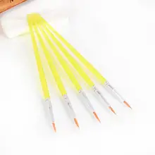 10 шт./компл. и длинным шлейфом на Nylonhair линия ручка Кисть для рисования, сделай сам, товары для рукоделия