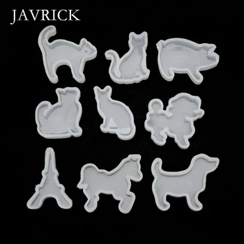 

9Pcs Animals Cat Dog Horse Pig Pendant Resin Silicone Molds Craft Tool DIY Pendant Accessories Jewelry Making Tool
