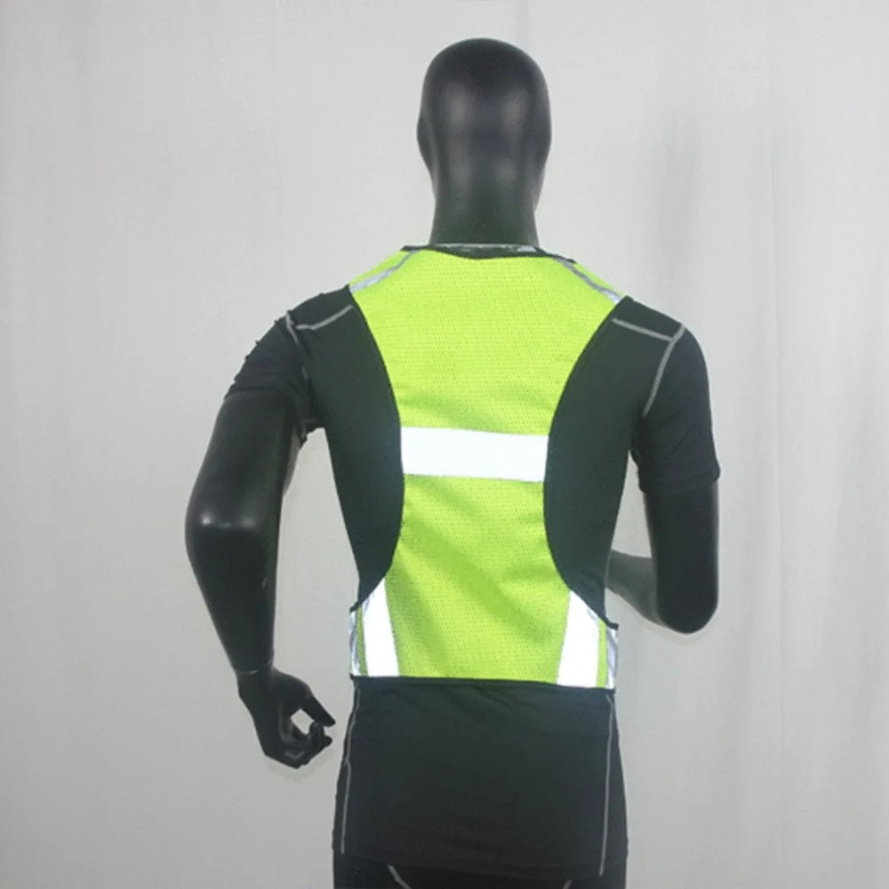 New Upgrade work clothes High Visibility Reflective Vest Unisex Night Running Cycling Safety Warning Vest for Running Jogging