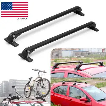 

Universal Car Roof Rack Luggage Baggage Carrier Roof Cross Bar Rail Top Box Aluminum Rack For 4Dr/5Dr Car Auto