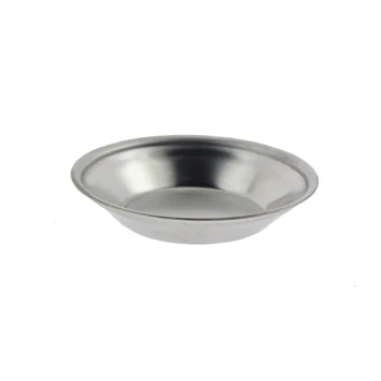 

2pcs/set 10cm Round Shape Stainless Steel Makeup Tool Bowl Kit Vinegar Seasoning Solid Soybean Dish Sauce Salt Snack Small Plate