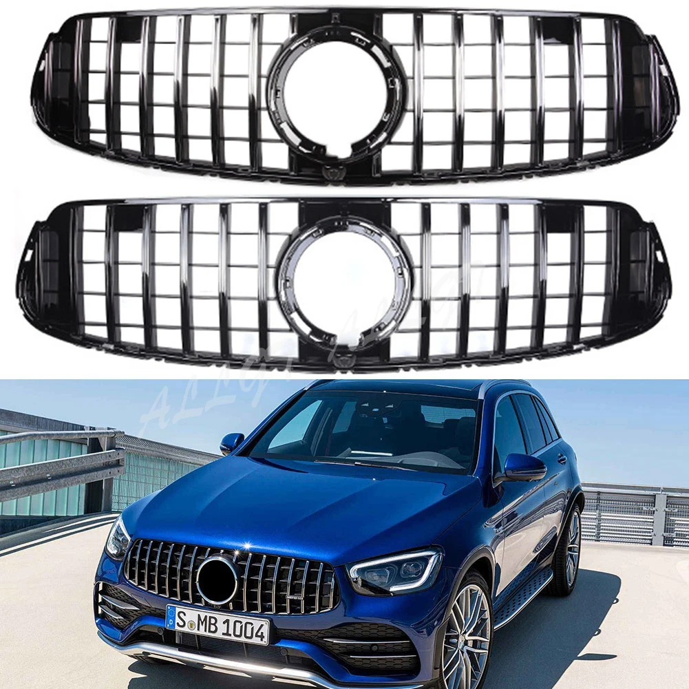 Передняя решетка бампера для Mercedes Benz X253 W253 GLC Class 2020 Deluxe|Гоночные решетки| |