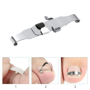 

Ingrown Toenails Correction Pedicure Foot set Toe Nail Care Tools File Elastic Patch Straightening Clip Brace Corrector Fixer