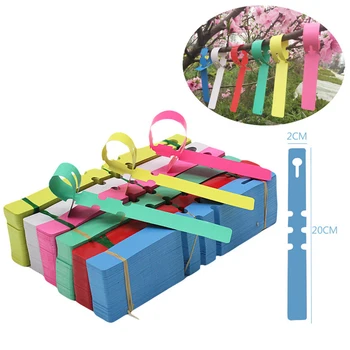 

50/20pc Multifunction Waterproof PVC Plastic Plant Lable Garden Flower Pot Nursery Tags Vegetables Sorting Hanging Marker 20*2cm