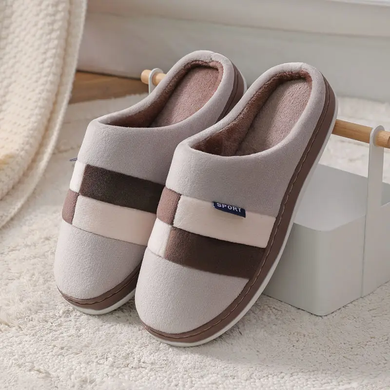 House Slippers Slides Couple Casual-Shoes Mens Indoor Winter for Unisex Big-Size 46/47