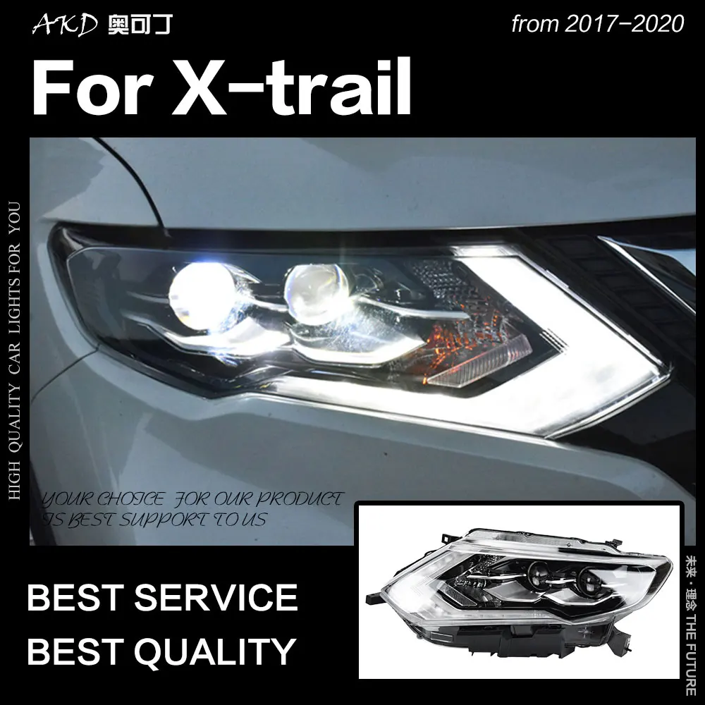 Car Styling Head Lamp Nissan Xtrail Led Headlight Cover Vw AliExpress
