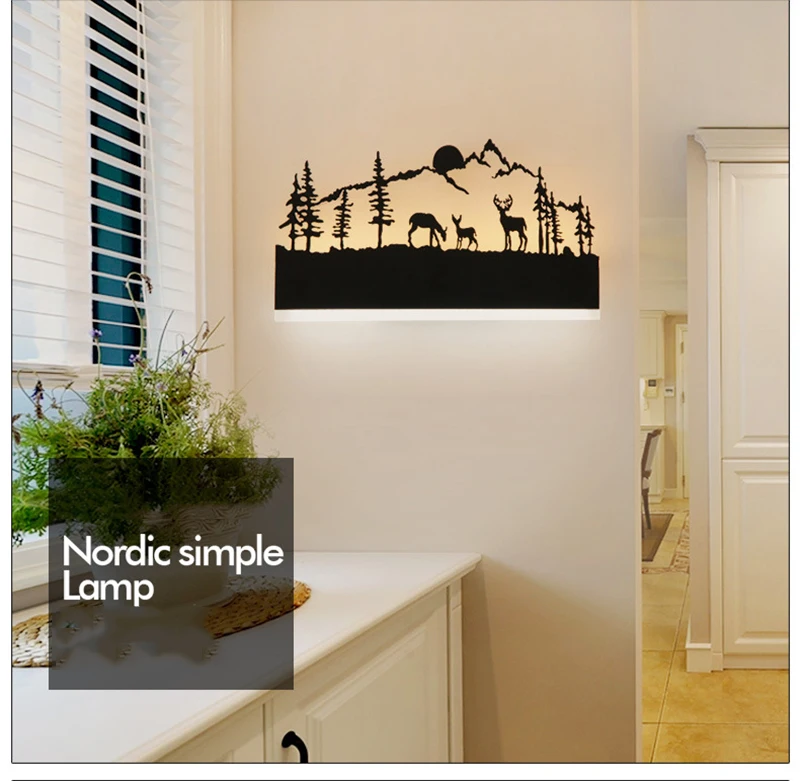 Lâmpada de Parede para o Quarto Montagem na Parede Remoto sem Fio Nordic Minimalista Sala Estar Arandela Luzes Controle Lâmpadas Cabeceira Ac95-240v 6 Nordic minimalista lâmpada de parede para o
