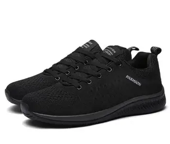 

2020 Comfort Color Breathable Sport Snakers Mesh Running Shoes Lace Up Walking Athletic Gym
