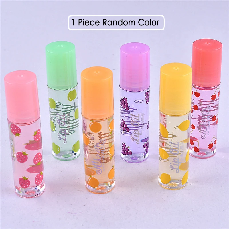 1Piece Moisturizing Strawberry Lip gloss Cute Flowers Colorless Lip gloss Transparent Liquid Lip gloss Lip oil for Women Lips Tint Care - Color: 1Piece