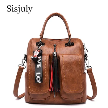 

Luxury Women Backpacks Vintage Female Shoulder Bag Soft Leather Backpack Ladies Travel Back Pack Bags For Women 2019 Bolso Sac