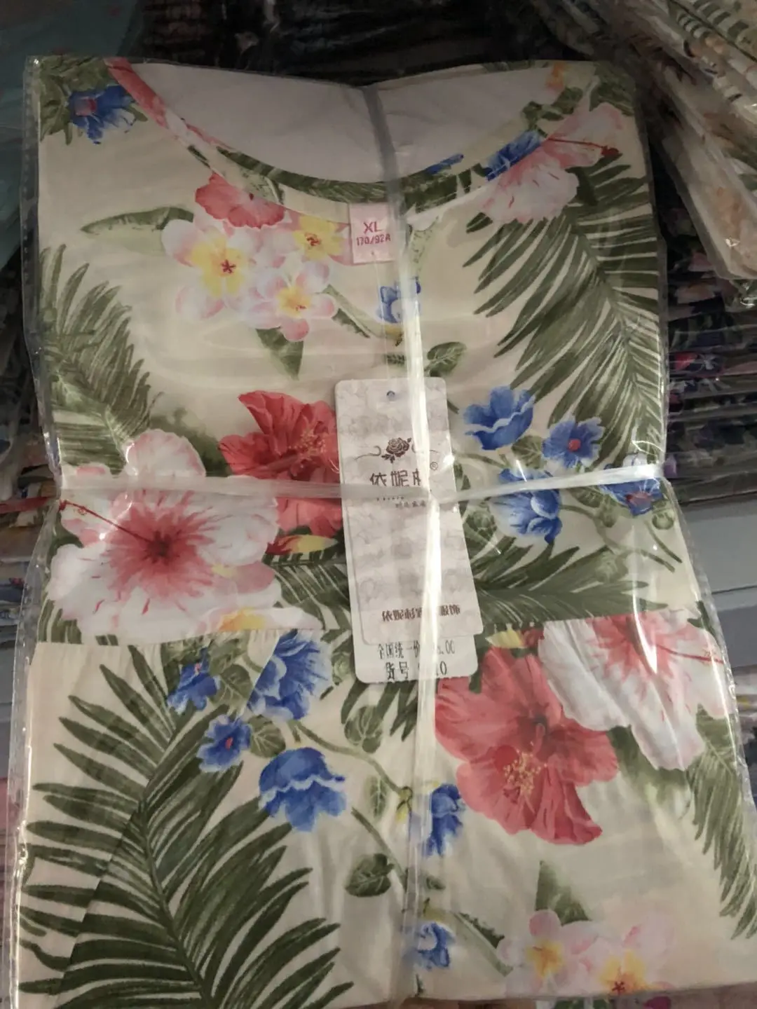 Beige Leaves Flower Стиль, шорты на бретелях, женская одежда для сна, летняя тонкая женская одежда из искусственного хлопка, комплект без рукавов из двух частей - Цвет: Beige Leaves Flower