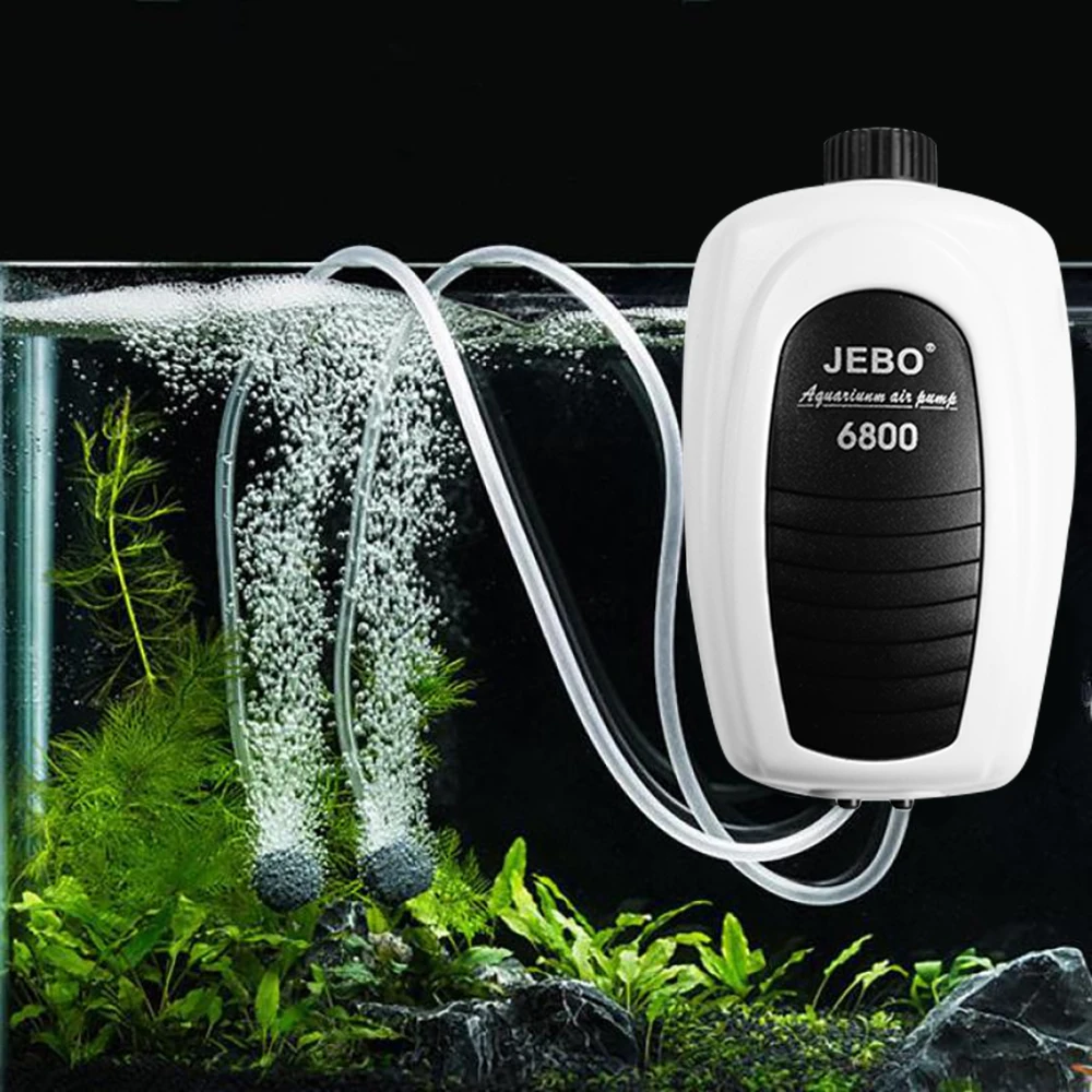 220V Silent Aquarium Air Compressor Pump Fish Tank Oxygen Aerator Air Rise Pump For Fish Marine Plant Tank Aquarium Accessories