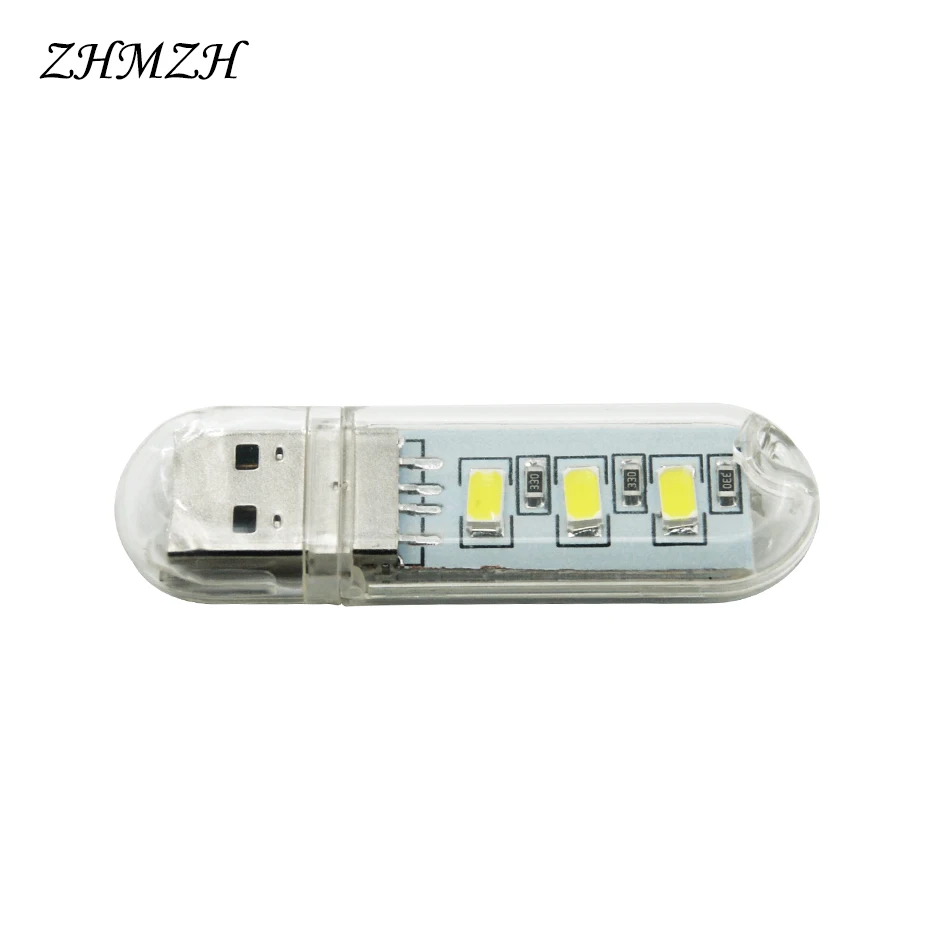 3LEDs 1.5W Reading Lamp USB Night Light Portable