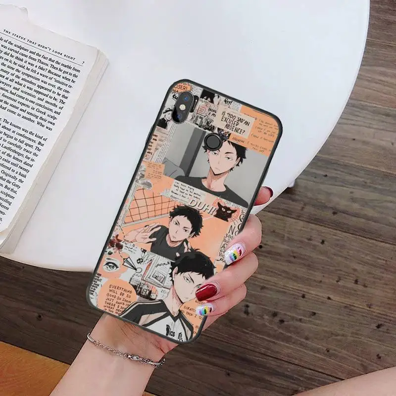 Haikyuu volleyball anime Japan Soft Phone Cover For Xiaomi Redmi Note 4 4x 5 6 7 8 pro S2 PLUS 6A PRO coque shell funda hull leather case for xiaomi Cases For Xiaomi