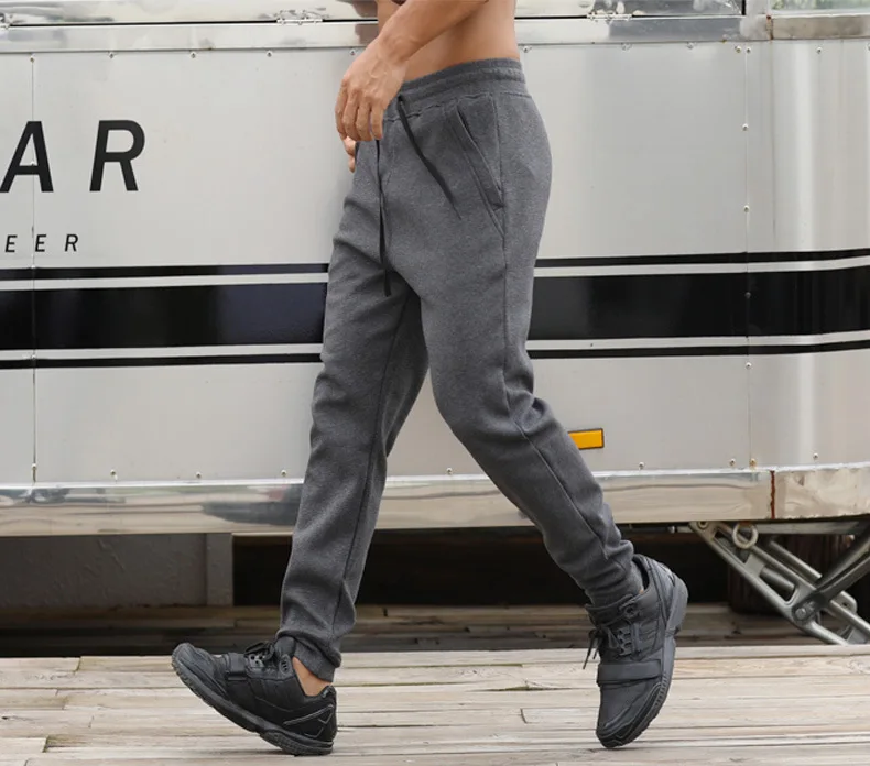 New Mens Joggers Winter Thick Fleece Sweatpants Men Fitness Pants velvet cotton men joggers casual pants Loose warm Trouser
