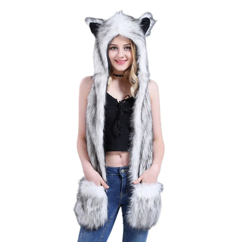 Wolf hat and paws Clearance