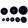 11mm-38mm 4-Hole Black Resin buttons for clothing Accessory Round button Sewing Craft Garment Scrapbooking 1