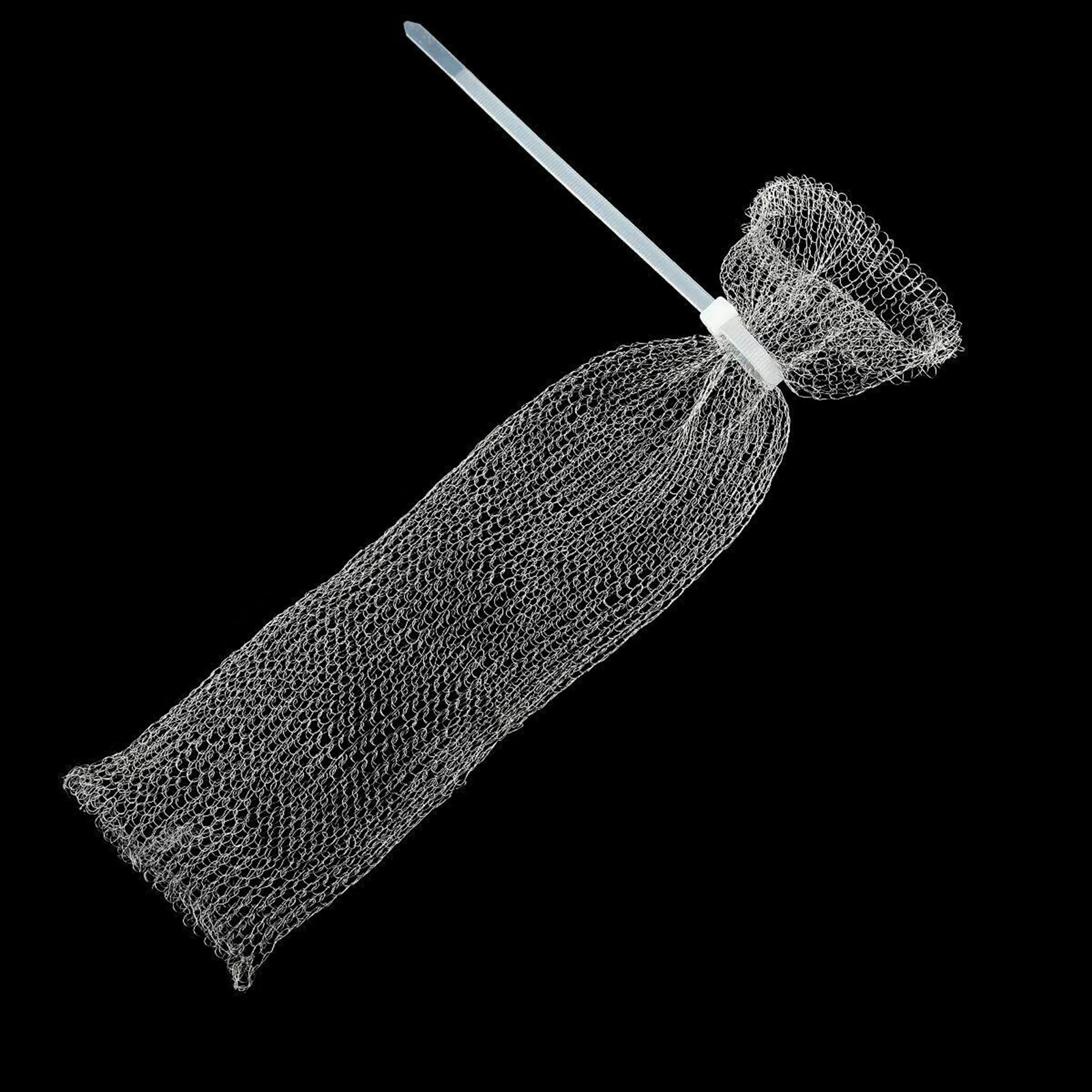 Laundry Hair Catcher 12Pcs Lint Traps with 12 Ties Attach to Washer Sink Hose Stainless Steel Lint Catcher From Clogging Washing Machine Tools