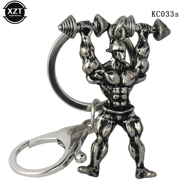 3D Mini Haltère Fitness Kettlebell Porte-clés Pour Femmes Hommes