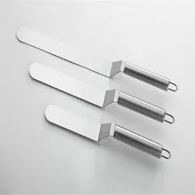 6/8/10 Inches Stainless Steel Butter Cake Cream Spatula Cake Smoother Fondant Baking Chocolate Pastry Cake Decorating Tools