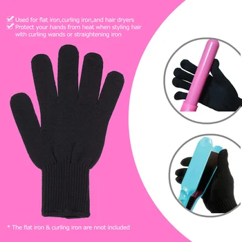 

1Pc Professional Heat Resistant Glove Hair Styling Heat Blocking Tool For Curling Straight Flat Iron Suit for Left Right Hand