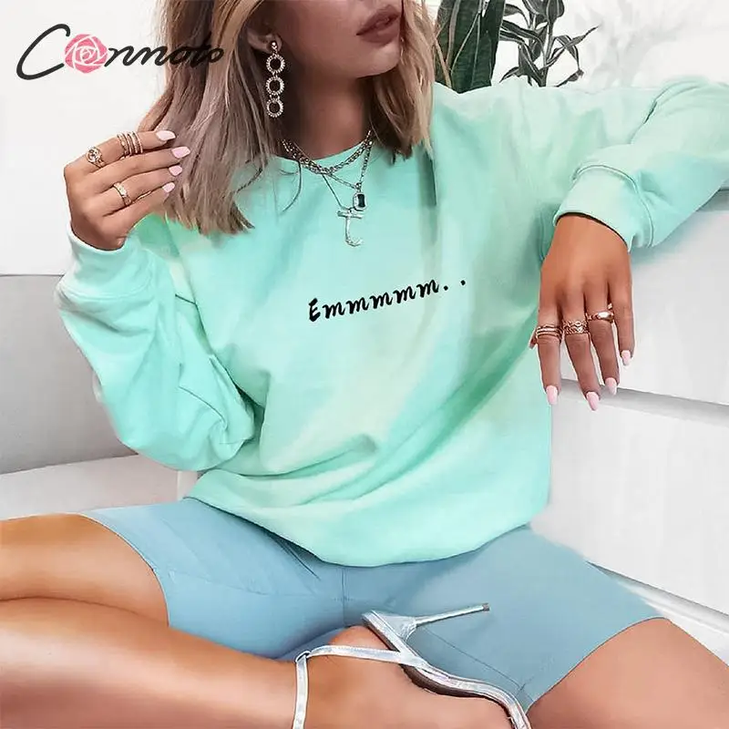 Conmoto Осень-зима 2019 зеленый свитер Женский Повседневный большого размера высокая