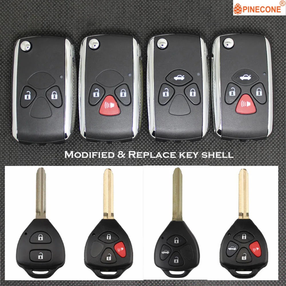 Чехол PINECONE для Toyota Vios Prado Corolla RAV4 Camry Avalon Yaris 2008 2009 2010 2011 2012 2013|Ключ от авто| |