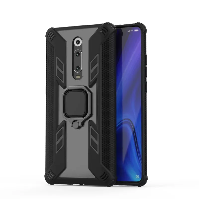 Для Xiao mi 9T mi 9T Pro чехол Роскошный Броня ударопрочный Прозрачный чехол для телефона для Red mi K20 Pro автомобильный держатель кольцо чехол