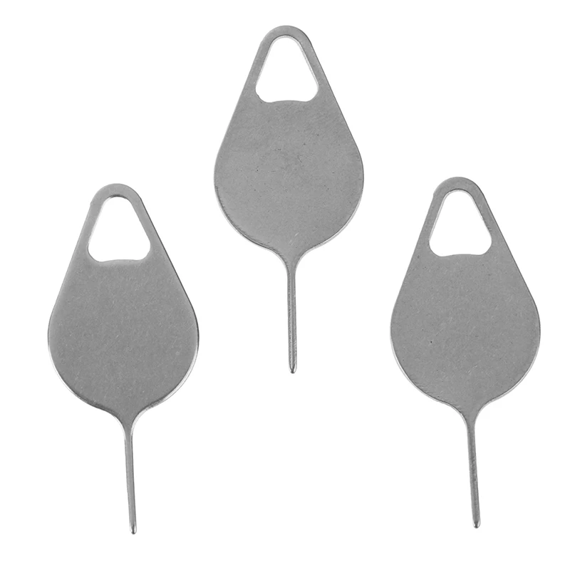 3pcs Sim Card Tray Removal Eject Pin Key Tool Stainless Steel Needle Universal for All Smart Phones