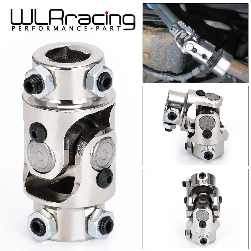 

WLR- 3/4" DD x 3/4" DD Nickel Plating Single Steering Shaft Universal U Joint Total Length 83mm (3-1/4") WLR-SJS01