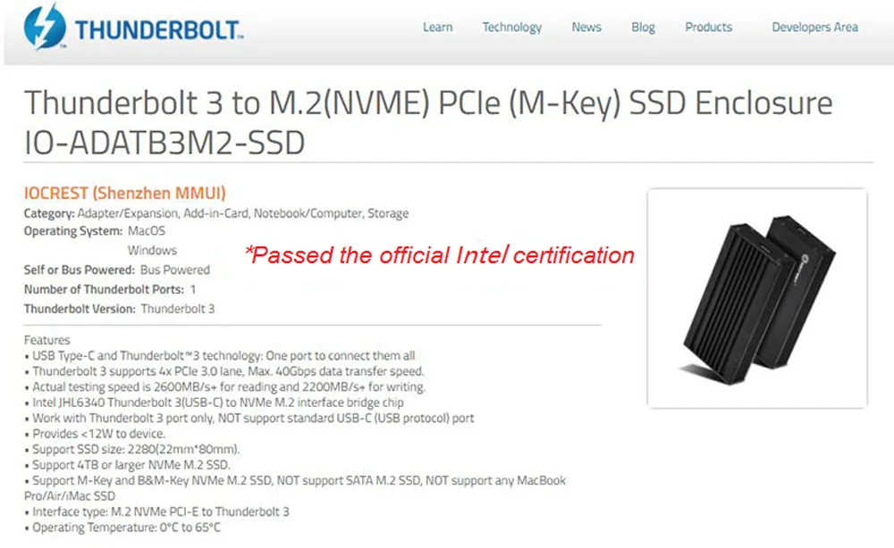 Ʈ ũž PC SSD Ŭ ϵ ũ ̽ ڽ, Ʈ 3 NVME SSD ̽, 40Gb to NVMe M.2 SSD Ŭ
