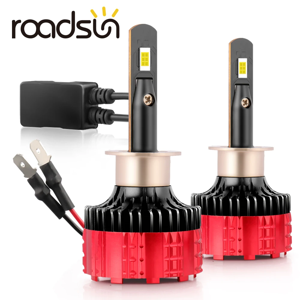 Roadsun H1 H4 H7 Led Canbus H8 H11 HB3 9005 HB4 9006 светодиодный автомобильный головной светильник s Mini