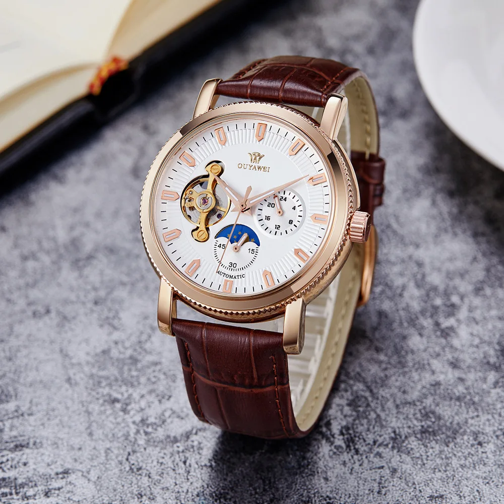 

Analog Watch Men Fully Automatic Swiss Watch Hollow out Night Light Waterproof Recruit Watch Men's